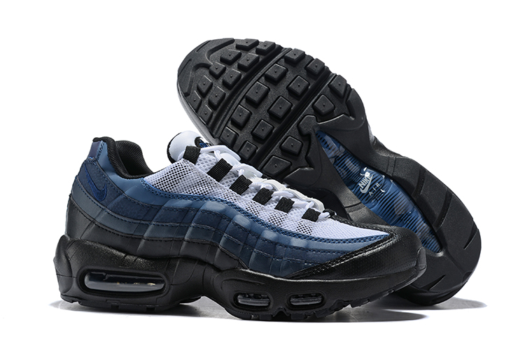 New Nike Air Max 95 Black Deep Blue Grey